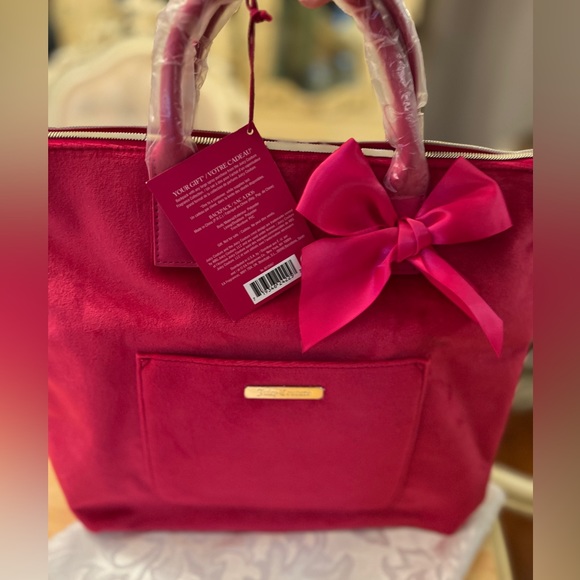 Juicy Couture Handbags - Juice Couture Backpack bag suede material New